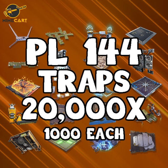 144 Fortnite Traps 20000x (1000x of each trap)